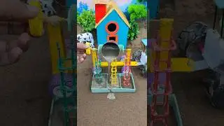 Mini Tractor Concrete Pillar Making Machine | Real Working DIY 😱