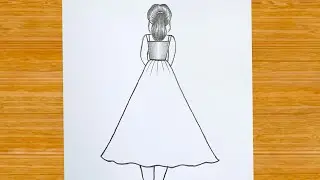 How to draw a girl backside drawing 💕💕pencil drawing 