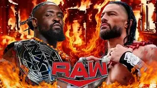 Roman Reigns vs Oba Femi Wwe Raw Netflix 28 Jan 2026 Wwe2k25 Simulation - FULL MATCH