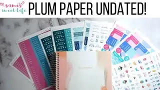 *NEW* UNDATED PLUM PAPER PLANNER HAUL | New Planner Walk Through & Custom Sticker Options!
