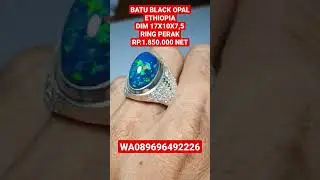 BATU CINCIN BLACK OPAL ETHIOPIA BLUE.GARANSI 100% ASLI BATU ALAM #shorts #kalimaya #blackopal