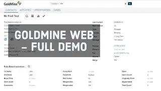 GoldMine Web Overview