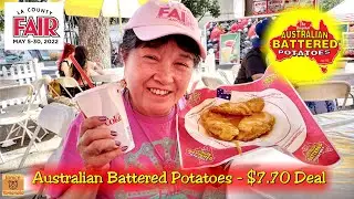 2022 Los Angeles County Fair: $7.70 Deal at Australian Battered Potatoes #LACountyFair2022