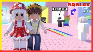 Cio and Cia Have Difficulty Finishing Because There's a Bacon Troll in the Roblox HUG TOWER Game