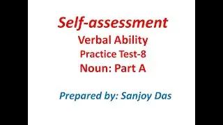 Verbal Ability: Practice Test 8 (Noun: Part A)