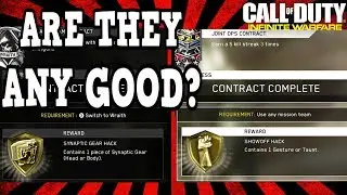 CONTRACT REWARDS OPENING! 3X SYNAPTIC HACK + 3 SHOWOFF HACKS! INFINITE WARFARE CONTRACT OPENING 15