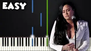 Anyone - Demi Lovato | EASY PIANO TUTORIAL + SHEET MUSIC by Betacustic