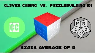 4x4x4 Average of 5 VS Cl3ver Cubing