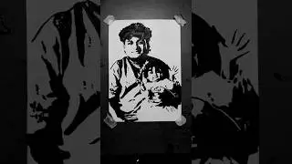 Gopi Anna drawing 🥰 | easy drawing #stencilart #art