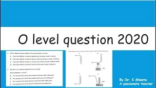 O level 2020 chemistry I IGCSE board practice paper I Past year solved paper