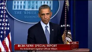 President Obama Discusses The Grand Jury Decision In The Michael Brown Case