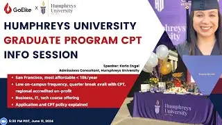 Humphreys University X GoElite | Graduate CPT Hybrid Program Info Session
