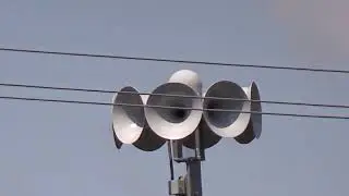 American Signal T-121 AC/DC Alert, Siren Test, Cederburg, WI 5/22/21