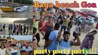Goa Baga beach YouTube vlog l goa night party l summer me chill in goa l goa eat drink and music