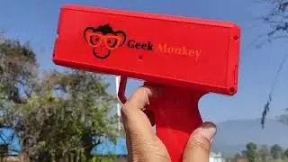 Best Money Gun Cash Cannon for Punjabi Wedding, Parties and Fun &ndash; Includes 100 Fake Dollars
