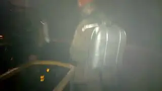 Training in the use of mine rescue equipment that allows breathing isolated