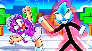 Trolling Players with BLACK STICKMAN MOVESET in Roblox Strongest Battlegrounds!