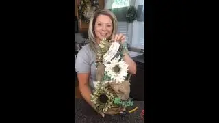DIY Fall Farmhouse Topiary