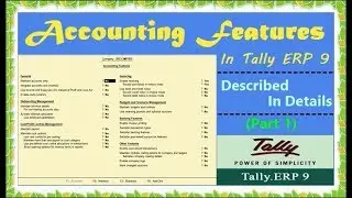 Accounting Features In Tally ERP 9 - Step By Step Tally Features In Hindi - Enable Feature (PART 1)