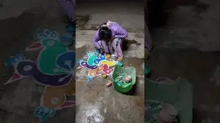 Can I make 3D effect Rangoli kolam in the month of Margazhi #Kuruvi kolam #easy kolam #trending v...