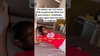 You are laughable😝 #autismfamily #autisticchild #williamslovestolearn #autismafrica #nigeriankids