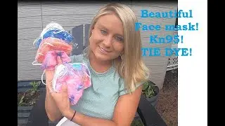 Tie dye face mask! Kn95!