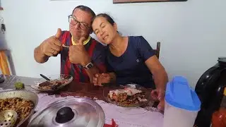 ALMO&Ccedil;O DE HOJE (PUR&Ecirc; COM CENOURA E FEIJ&Atilde;O TROPEIRO) CULIN&Aacute;RIA NORDESTINA