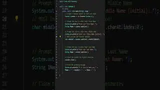 Getting User Input In Java