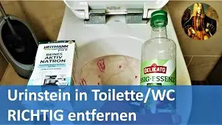 Urinstein in Toilette / WC RICHTIG entfernen