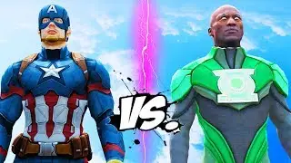 CAPTAIN AMERICA VS GREEN LANTERN - EPIC SUPERHEROES BATTLE