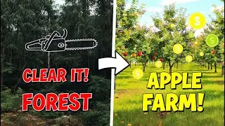 CLEARING THE FOREST to PLANT APPLE TREES?! FS25 Hutan Pantai Chaos & Profit