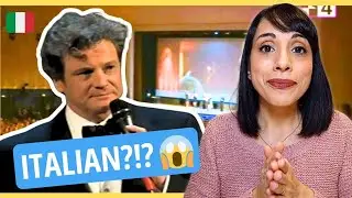 Italian Teacher Reacts to Colin Firth Speaking Italian
