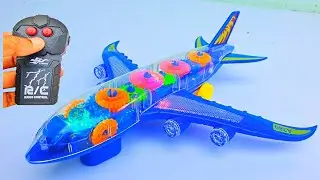 Transparent 3d lights gear plane unboxing | airplane | aeroplane | rc plane
