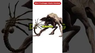What If the Facehugger Attacks Demodog from Stranger Things? #Shorts #Viral
