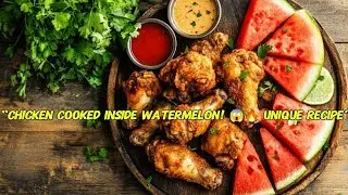 Chicken Inside Watermelon Recipe | Unique Watermelon Chicken Story |Amazing Food Experiment!