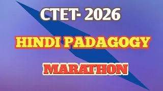 CTET 2026 HINDI PADAGOGY MARATHON @Scaffolding-op4lc