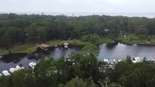 Ocean Springs Inner Harbor from Above the Harbor Garden House