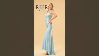 Mermaid Spaghetti Straps Beaded Prom Formal Dresses