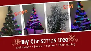 DIY Christmas Wall Tree! 🎄✨ Easiest Holiday Decor Ever!😍🎅