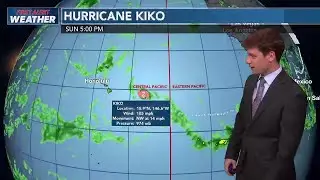 Hurricane Kiko weakening, on track to pass north of Hawaii