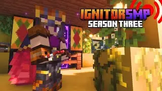 Secret Birthday present building for Dippy on Minecraft's IgnitorSMP