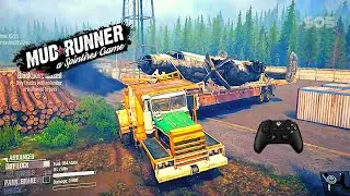 Wrecked Plane Delivery || Timber Town map #8|| Mud runner Gameplay|| #mudrunnermods || Mod gameplay