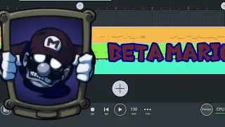 FNF beta Mario (Mario's Ghost) dwp with loop by me download #mariosmadnessv2 
