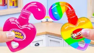PINK Jelly vs. Rainbow Jelly Bottle 🌈🍰 How To Make Rainbow Dessert Challenge | ASMR Cake