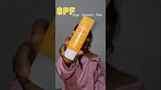 Sun protection but make it glow Vitamin C +E Sunscreen #ytshorts #sunscreen #foryou #views