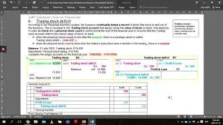 10: Tradingstock deficit