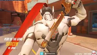 Overwatch Fastest Genji God Necros Showing His Gameplay Skills