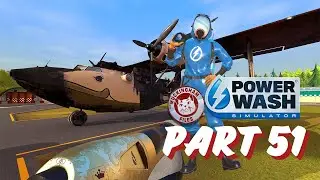 ASMR Power Wash Simulator - Part 51 - (With Cosy Music) - The Fire Plane - [Muckingham Files]