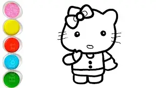 Beautiful Hello Kitty Drawing, Painting and Coloring For Kids and Toddlers_ Step by Step Drawing