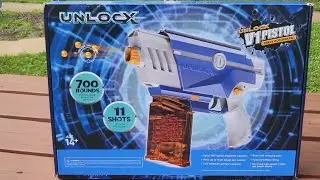 UnlocX Gel Ball Blaster Kit - Fully Automatic Rechargeable Battery Powered 200fps Water Bead Blaster